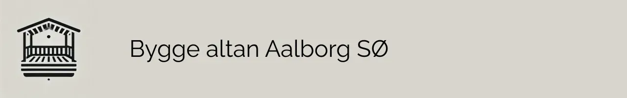 Bygge altan Aalborg SØ